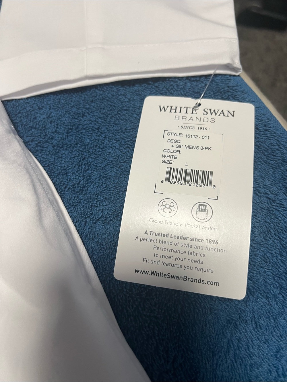 White Lab Coat Jacket - Classic Button-Front - Picture 3 of 5